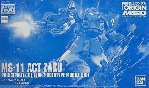 Online Forum Famous Painting Gundam 1/144 HG The Origin MS-11 Act Zaku Model Kit Bandai Exclusive