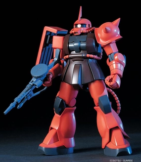Augmented reality Gundam 1/144 HGUC #032 Gundam 0079 MS-06S Zaku II Char Custom Model Kit