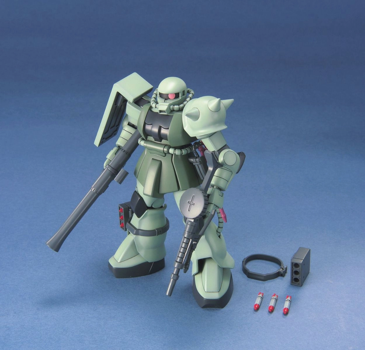 Gundam 1/144 HGUC #040 Gundam 0079 MS-06F Zaku II Model Kit Multiple Accessories