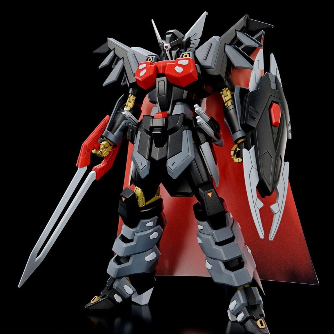 Superhero Pose Gundam 1/144 HGUC #245 HGCE Seed Freedom NOG-M1A1 Black Knight Squad Shi-ve.A Model Kit