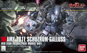 Gundam 1/144 HGUC AMX-101E Schuzrum Galluss Unicorn Model Kit Recognition Gift Hobbyist Collection