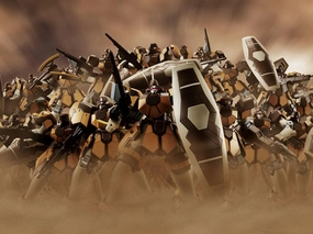 Egyptian Art Gundam 1/144 HGUC Maganac Corps Box of 36 HGAC Model Kit Exclusive