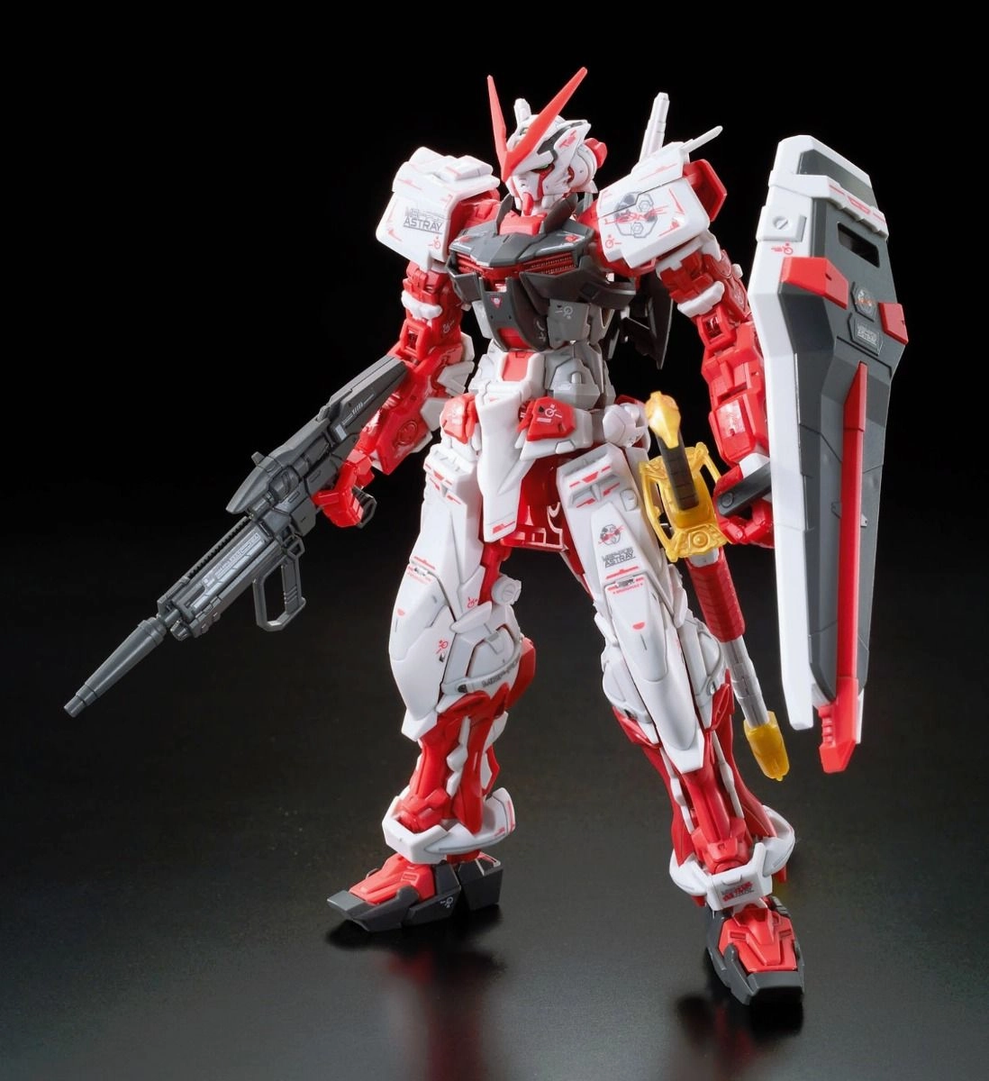 Shelving Ornament Anime Statue Gundam 1/144 RG #19 Seed Astray MBF-P02 Gundam Astray Red Frame Model Kit