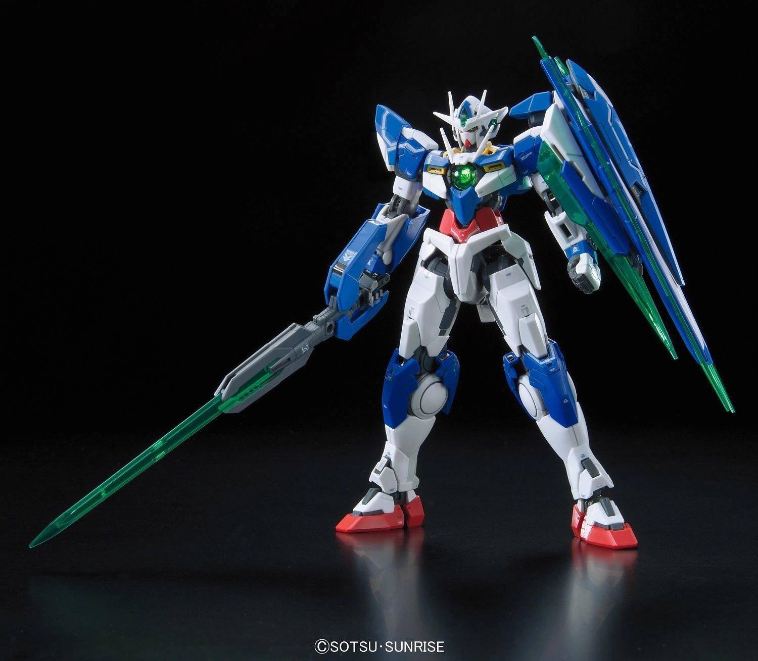 Gundam 1/144 RG #21 Gundam 00 GNT-0000 00 Quanta (QanT) Model Kit Limited Statue