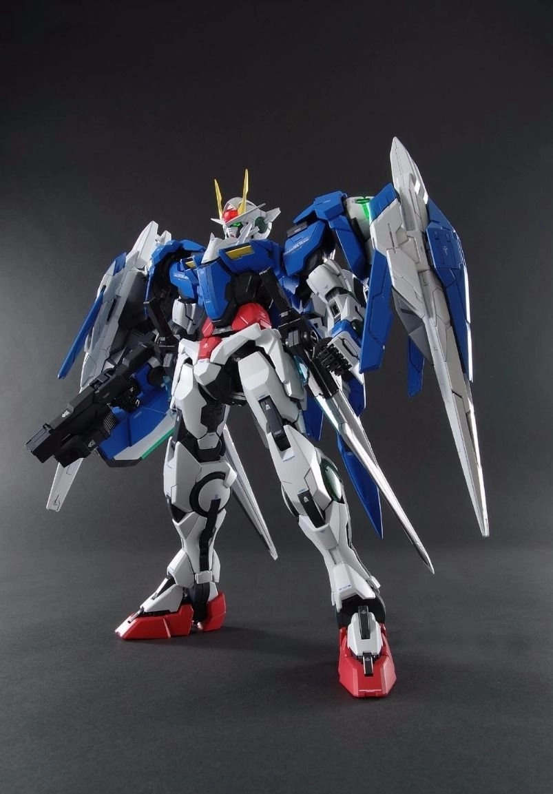 Gundam 1/60 PG Gundam 00 GN-0000 GNR-010 00 Raiser Model Kit Articulated Statue Streaming Decor