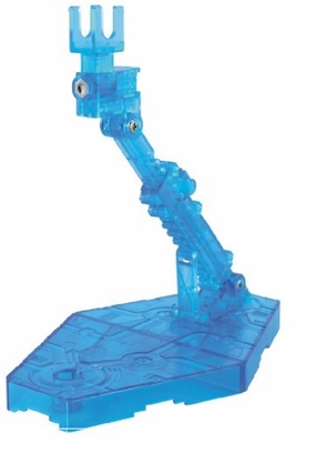 Crypto Art Chibi Statue Gundam Action Base 2 Clear Aqua Blue Stand Model Kit