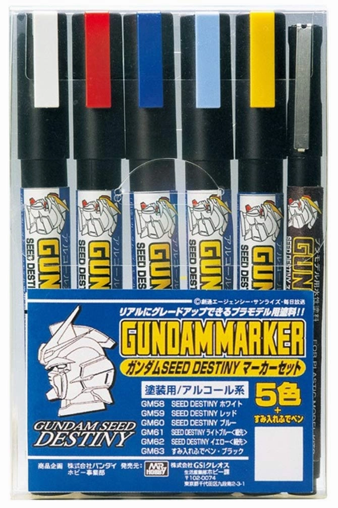 Wildlife Replica Blog Feature Gundam Marker HG MG RG PG GMS114 Destiny Set #1