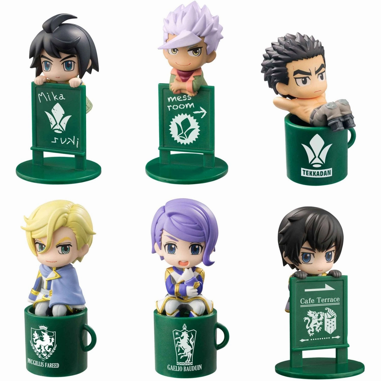 Gundam Megahouse Ochatomo Series Iron Blooded Orphans Box of 8 Library Decor