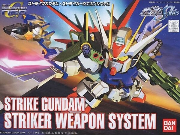 Anime Series Scandinavian design Gundam SD BB #259 Strike Gundam Weapon Set (Perfect Strike) Seed Model Kit