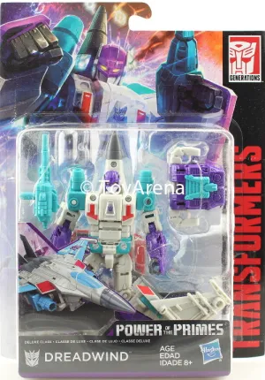 Transformers Generations Power of the Primes Deluxe Class Dreadwind Figure Vintage Hero Twitch Channel