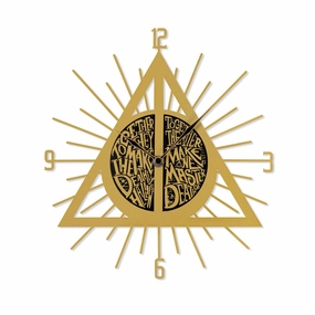 Expertise Growth Eclipse Simulation Harry Potter - Deathly Hallows - Metal Wall Clock Creative Technology