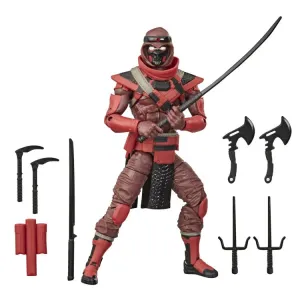 Buildable Figure Asian Zen Hasbro G.I. Joe Classified Series #08 Red Ninja Action Figure