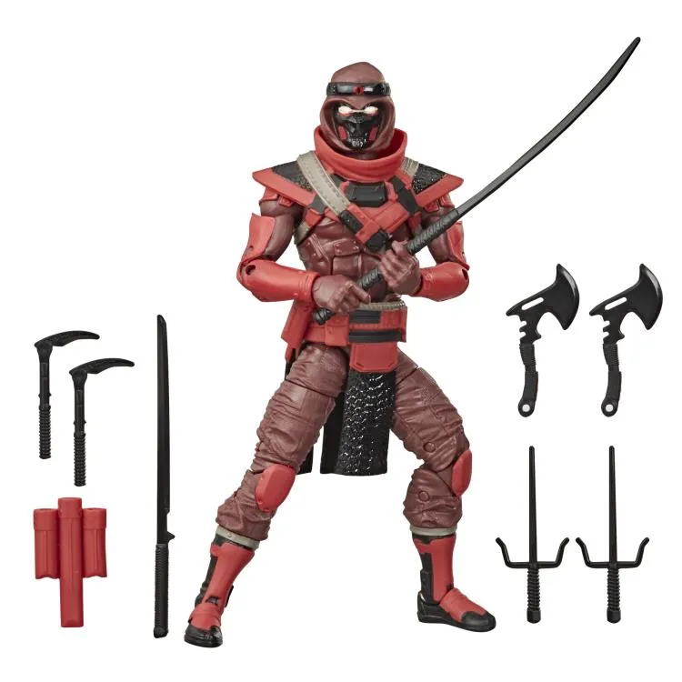 Buildable Figure Asian Zen Hasbro G.I. Joe Classified Series #08 Red Ninja Action Figure