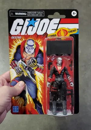 Hasbro Retro G.I. Joe Destro Walmart Exclusive Action Figure Deity Statue Oceanic Art