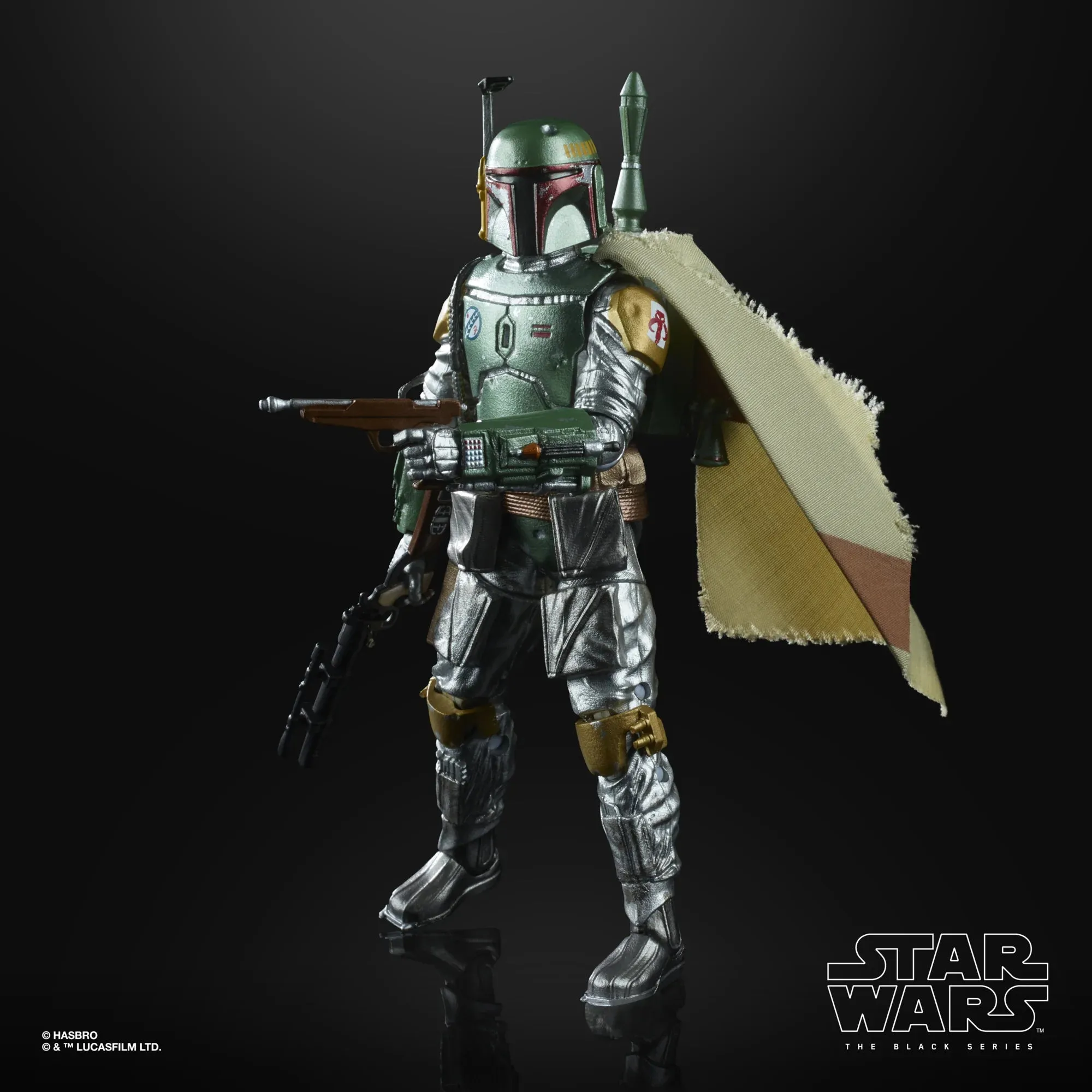 Hasbro Star Wars Black Series 40th Carbonized Graphite Boba Fett Exclusive 6 Inch Action Figure Kawaii Design