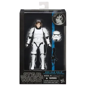 Hasbro Star Wars Black Series Blue Wave #08 Han Solo Stormtrooper Disguise 6 Inch Action Figure Miniature Toy Family Heirloom