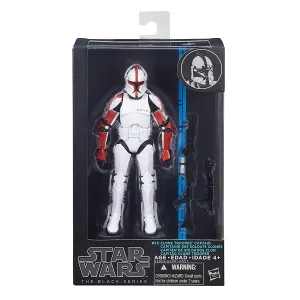 Articulated Replica Whole Series Hasbro Star Wars Black Series Blue Wave #13 Clone Trooper Captain 6 Inch Action Figure