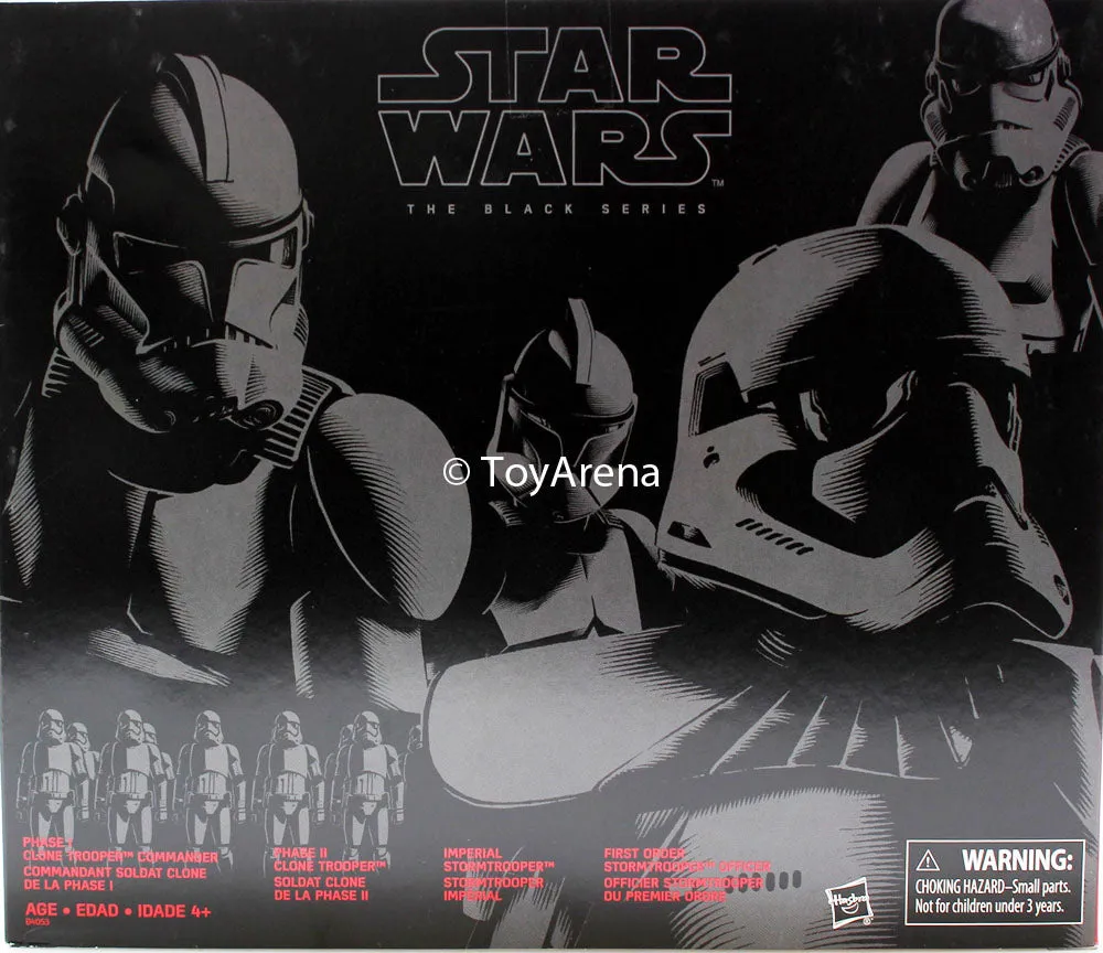 Universal Theme Rococo Sculpture Hasbro Star Wars Black Series Clone/Storm Trooper 4 Pack Exclusive 3.75 Inch Action Figure