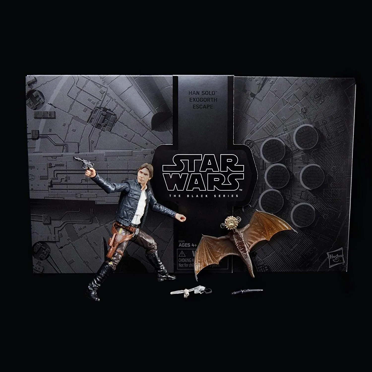Hasbro Star Wars Black Series Ep 5 Han Solo w/ Mynock SDCC 2018 Exclusive 6 Inch Action Figure Silicone Model