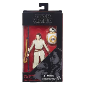 Hasbro Star Wars Black Series Force Awakens #02 Rey Jakku and BB-8 6 Inch Action Figure Historical Leader