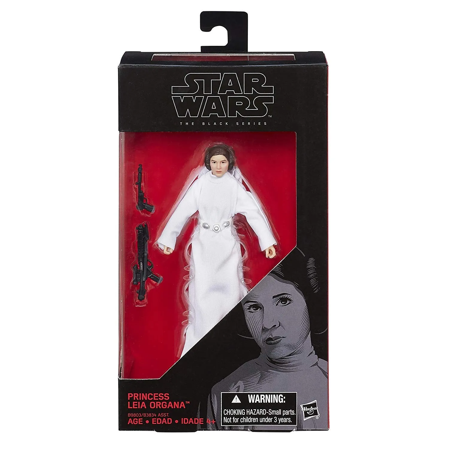 Hasbro Star Wars Black Series Force Awakens #30 Princess Leia Organa 6 Inch Action Figure Display Cabinet