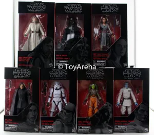 Hasbro Star Wars Black Series Last Jedi Wave 23 Set of 7 6 Inch Action Figure Battery operated