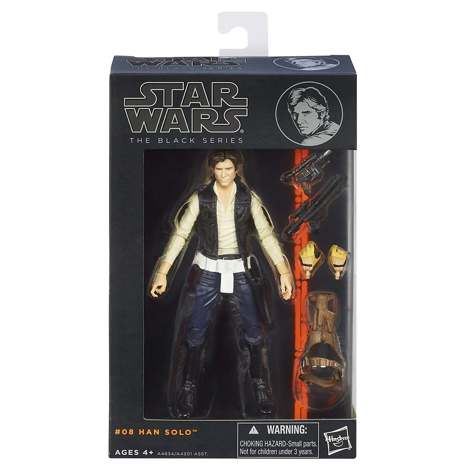 Hasbro Star Wars Black Series Orange Wave #08 Han Solo (A New Hope) 6 Inch Action Figure Studio Ghibli