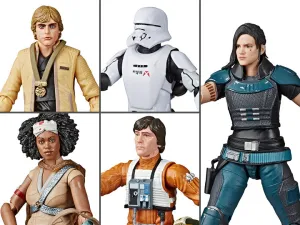 Detailed Toy Hasbro Star Wars Black Series Wave 34 6 Inch Action Figure Set of 5