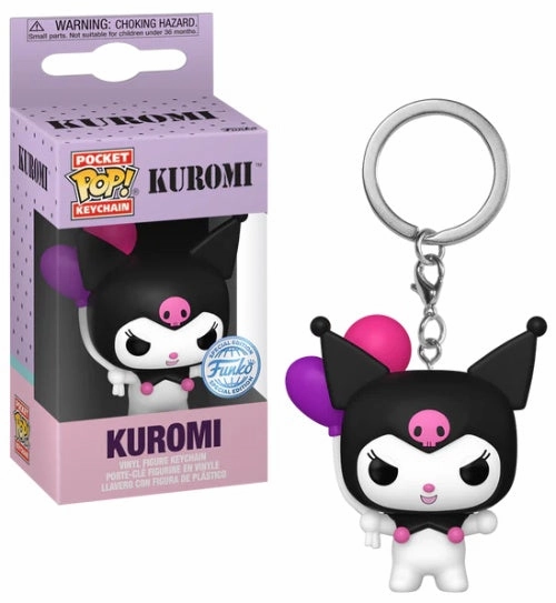 HELLO KITTY - Pocket Pop Keychains - Kuromi (with balloon) Proton Neutron Audio Engine