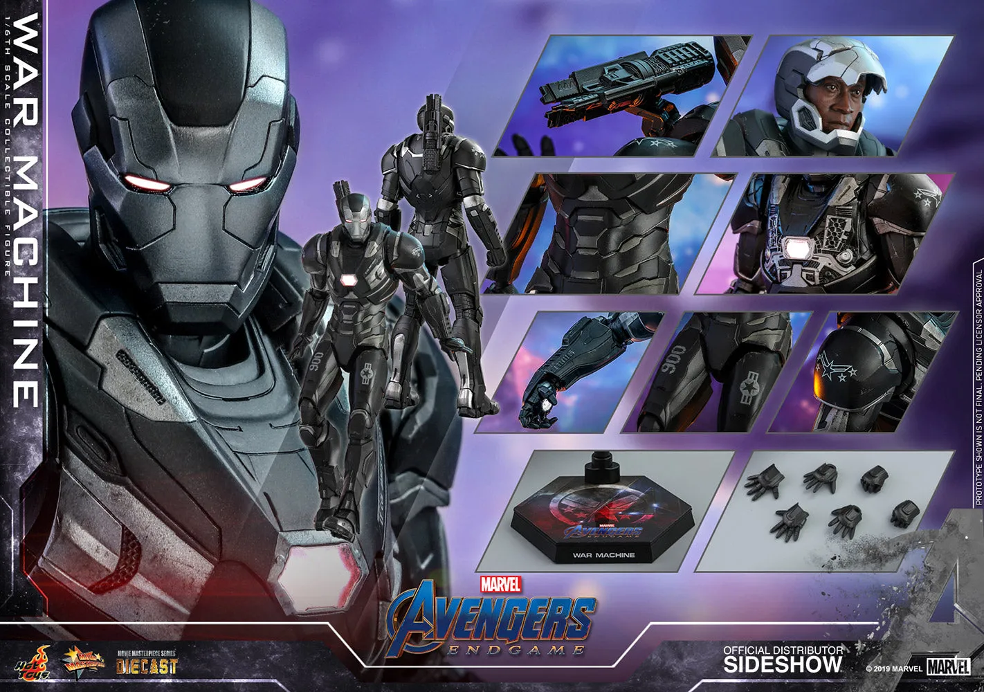 Fantasy Product Hot Toys 1/6 Avengers: Endgame War Machine Diecast Sixth Scale Figure MMS530-D31