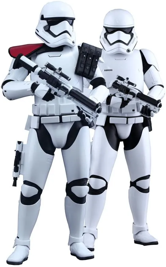 Vinyl Sculpture Hot Toys 1/6 First Order Stormtrooper Officer & Stormtrooper Set Star Wars Episode VII The Force Awakens MMS335 Sixth Scale Figures