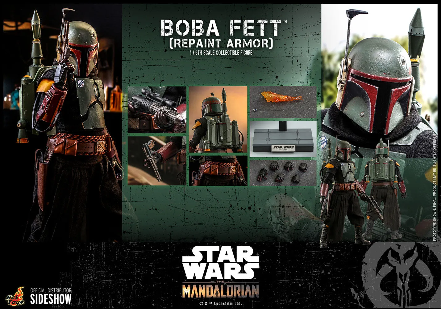 Anime Merchandise Anime Unit Hot Toys 1/6 Star Wars The Mandalorian 2 Boba Fett (Repaint Armor) Sixth Scale Figure TMS055