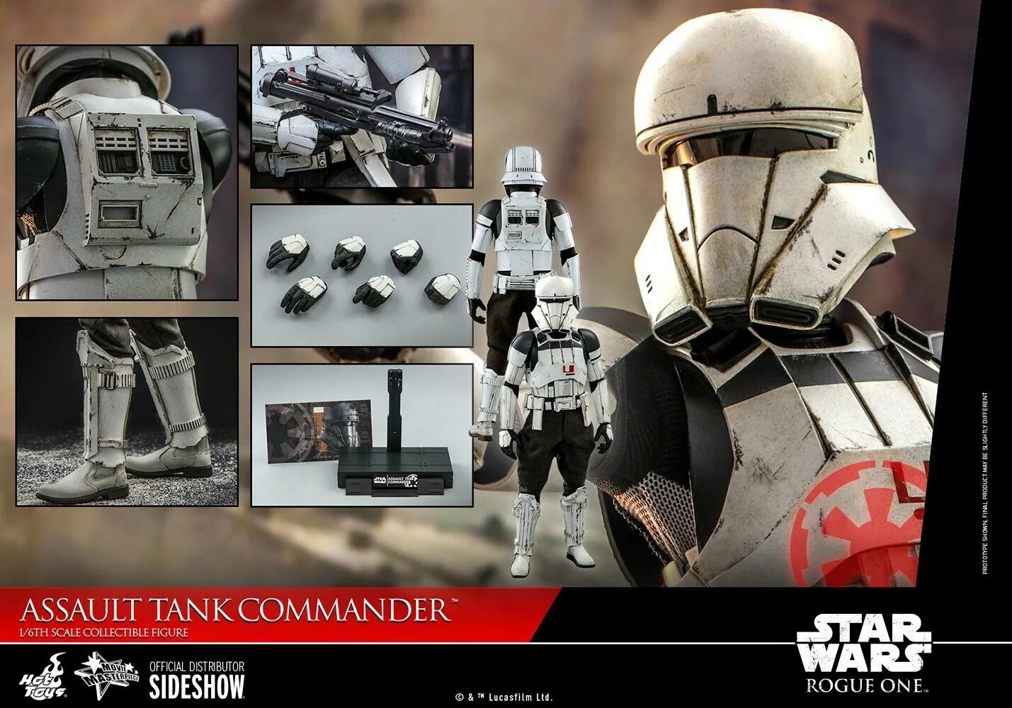 Brand Advocate Handicraft Item Hot Toys 1/6 Star Wars: Rogue One Assault Tank Commander Sixth Scale MMS587