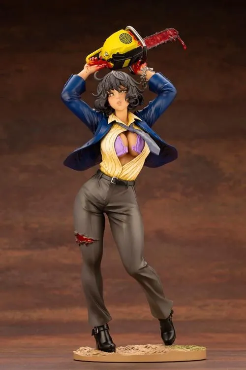 Multi Pose Kotobukiya Bishoujo Horror Leatherface (Chainsaw Dance) The Texas Chainsaw Massacre Figure Statue SV271