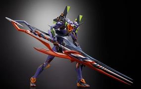 Bandai Metal Build Evangelion EVA-01 Test Type 01 (30th with the Spear of Gaius) Action Figure Food grade Physics Principle