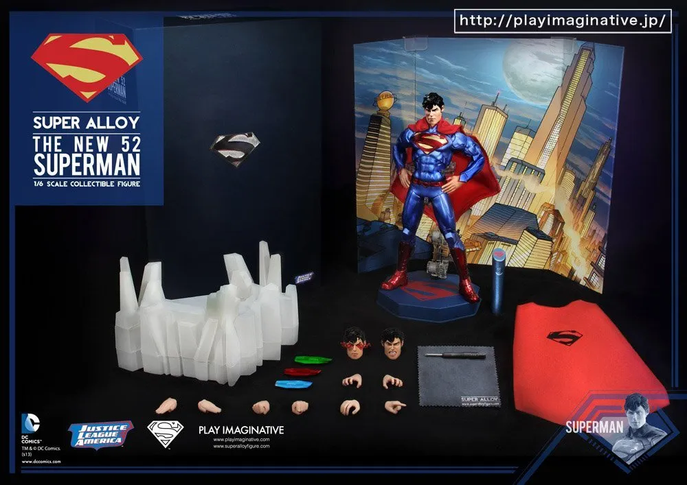 NFC Feature Play Imaginative 1/6 Justice League Super Alloy NEW 52 Superman