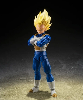 S.H. Figuarts Dragon Ball Z Super Saiyan Vegeta (Dangerous Pride) Action Figure Time Travel Audio Effect