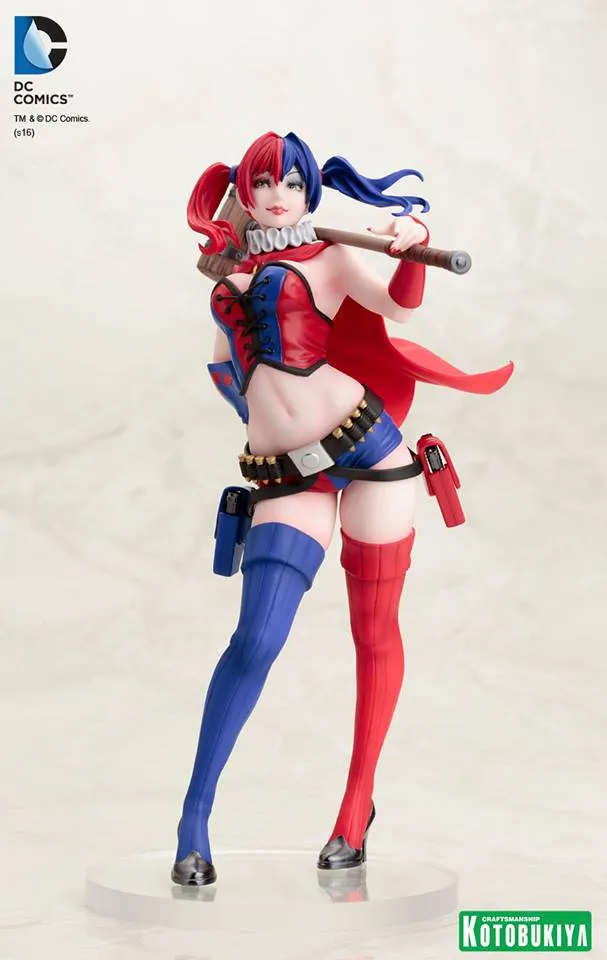 Kotobukiya Bishoujo DC Comics Harley Quinn New 52 Ver. Statue Figure PVC Toy