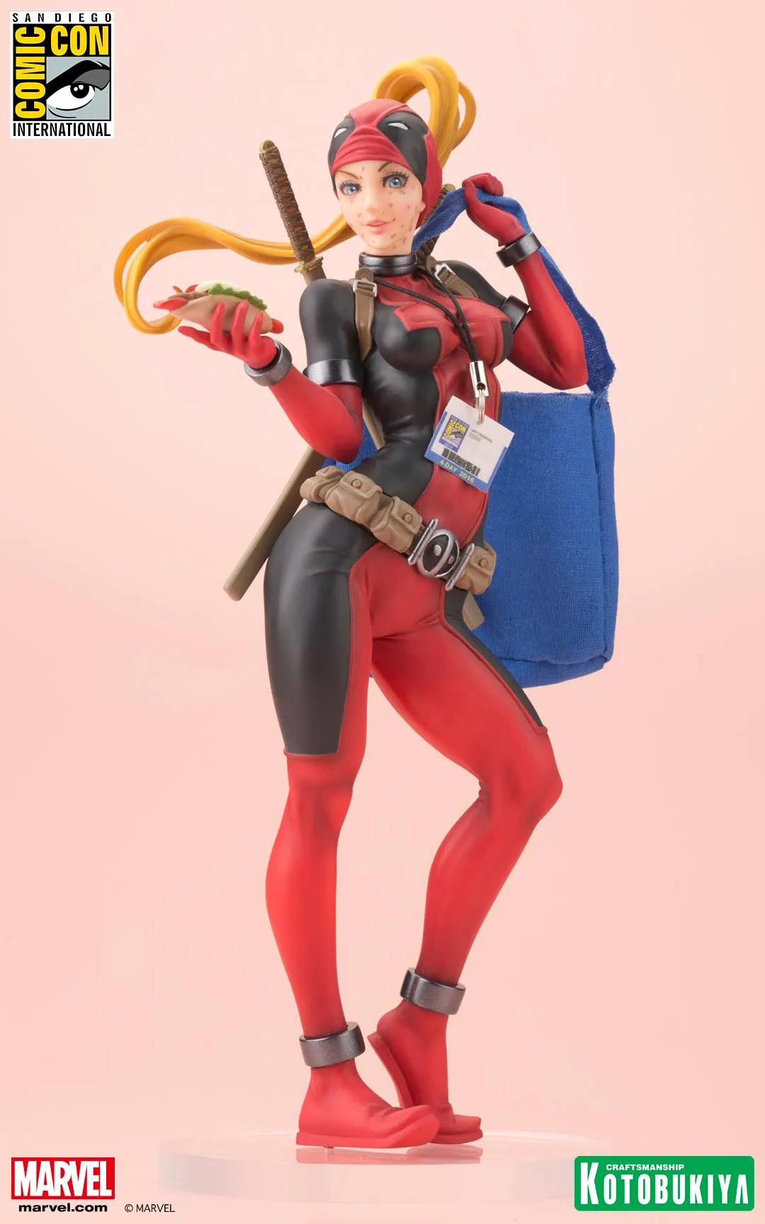 Kotobukiya Bishoujo SDCC 2016 Marvel Lady Deadpool Statue Figure Exclusive Art Sculpture Impressionist Art
