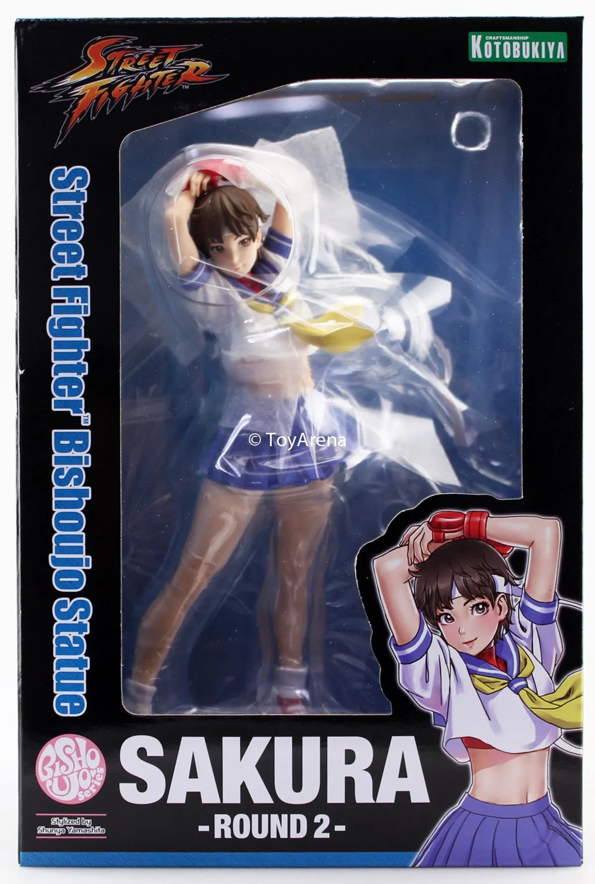 Kotobukiya Bishoujo Street Fighter Sakura (Round 2) Statue Figure Character Goods Artistic expression