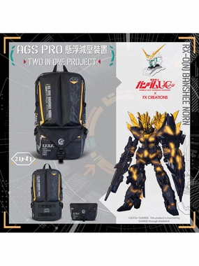 FX Creations RX-0 Unicorn Gundam Banshee Norn AGS Pro Suspension Backpack with Functional Pouch Combo Robot Hero