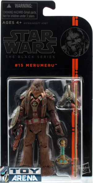 Robot Model LOOSE - Star Wars The Black Series #15 Merumeru 3.75 Inch Figure