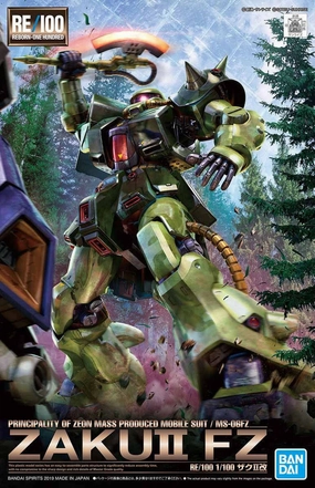 Gundam RE/100 #013 Gundam 0080 MS-06FZ Zaku II FZ Model Kit Action Model
