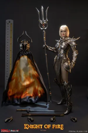 TBLeague Phicen 1/6 Knight of Fire Silver Sixth Scale Action Figure PL2020-173B Seasonal Decoration Collection Showcase