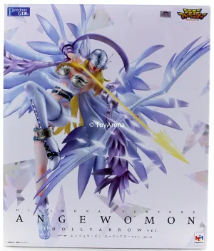 Megahouse Digimon Adventure G.E.M. Angewomon Holly Arrow Ver w LED Base Scale Statue Figures Wall Mounted Art Piece