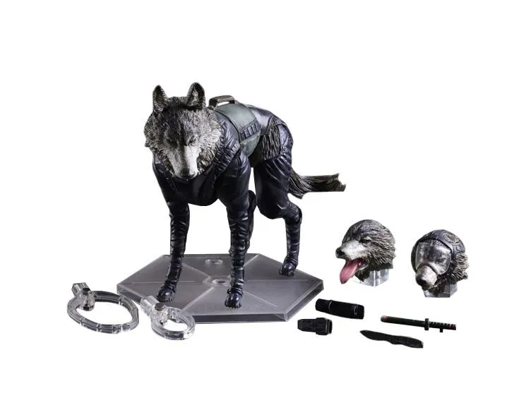 Metal Gear Solid V (5) The Phantom Pain D-Dog Play Arts Kai Vinyl Statue