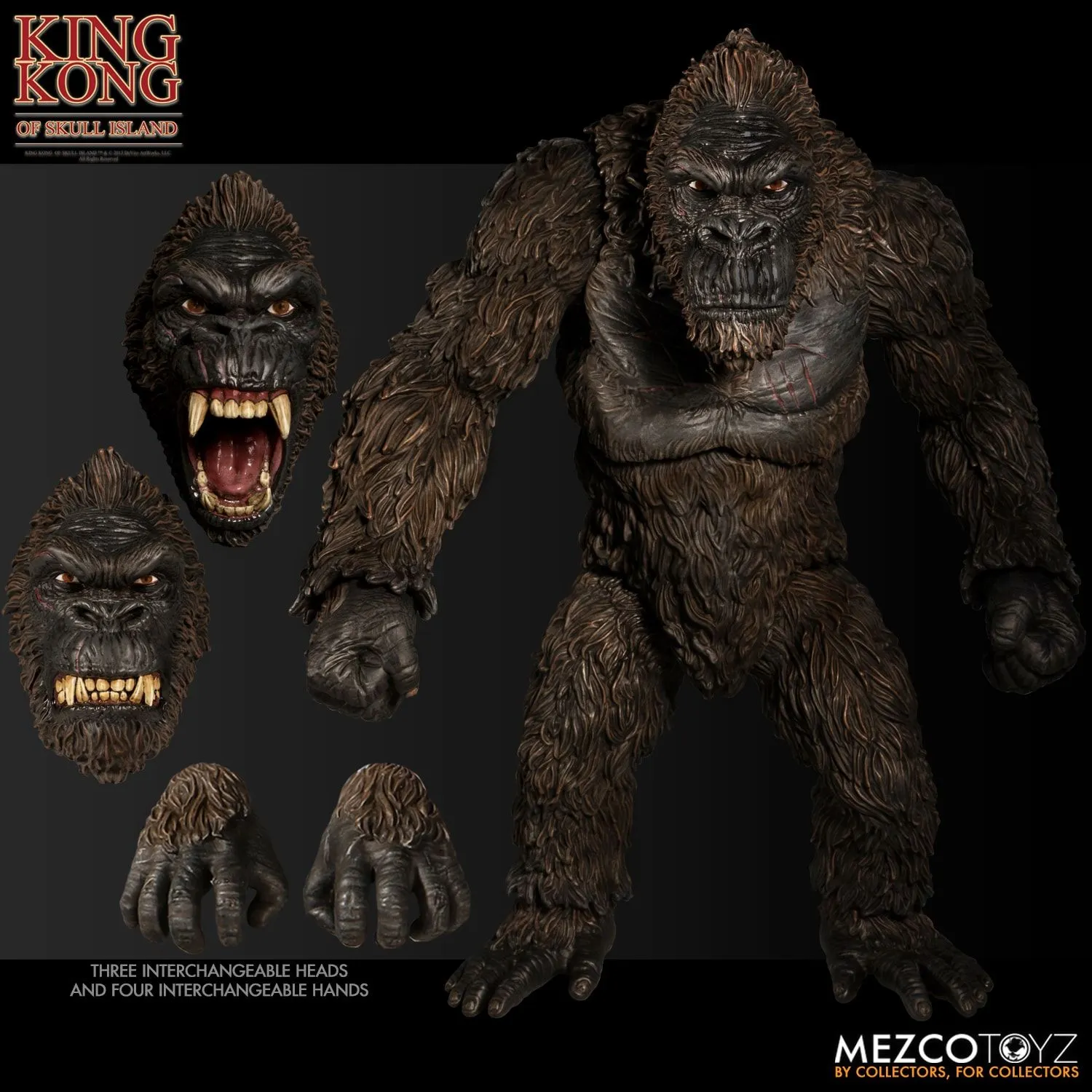 Mezco Toyz Ultimate King Kong of Skull Island Action Figure Smart Toy Fantasy Vehicle