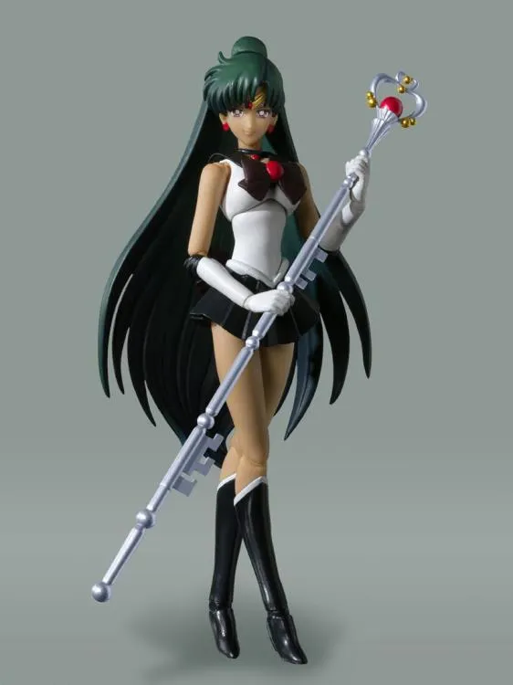 S.H. Figuarts Sailor Pluto Animation Color Edition Sailor Moon Action Figure Premium Decor Chibi Figure