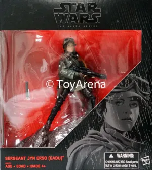 Hasbro Star Wars Black Series Rogue One Sergeant Jyn Erso Eadu w/ Base K-Mart Exclusive 6 Inch Action Figure Event specific