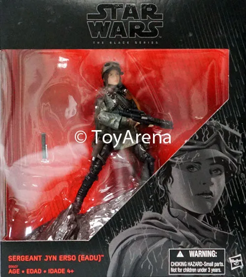 Hasbro Star Wars Black Series Rogue One Sergeant Jyn Erso Eadu w/ Base K-Mart Exclusive 6 Inch Action Figure Event specific
